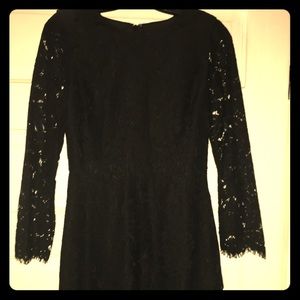 Black lace cocktail dress